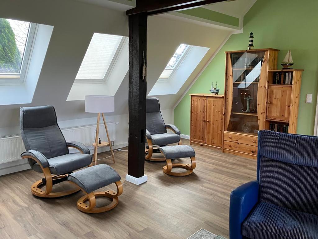 Grosse 4 Sterne Ferienwohnung Beim Boddenstrand Sundhagen-Niederhof Buitenkant foto
