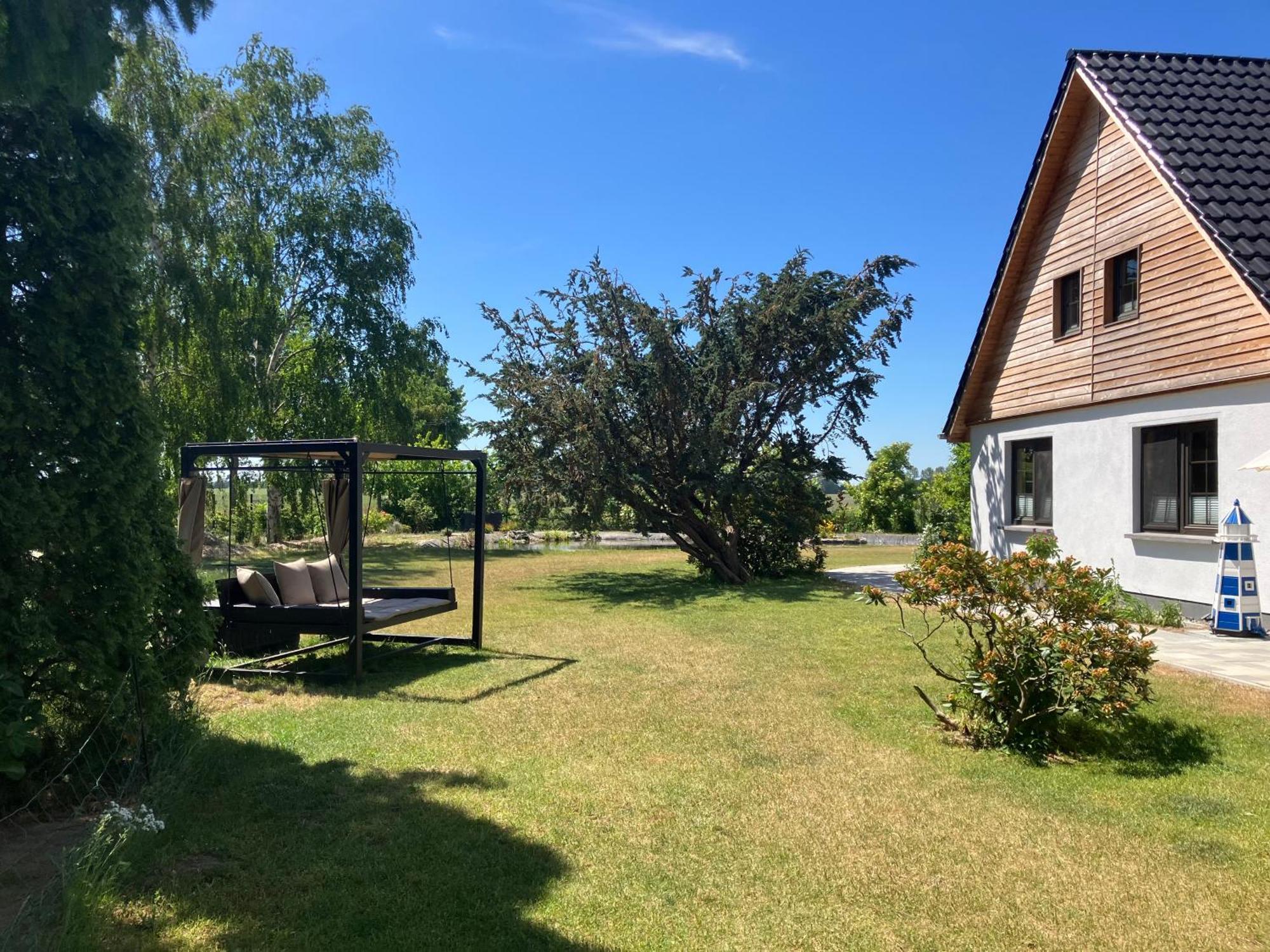 Grosse 4 Sterne Ferienwohnung Beim Boddenstrand Sundhagen-Niederhof Buitenkant foto