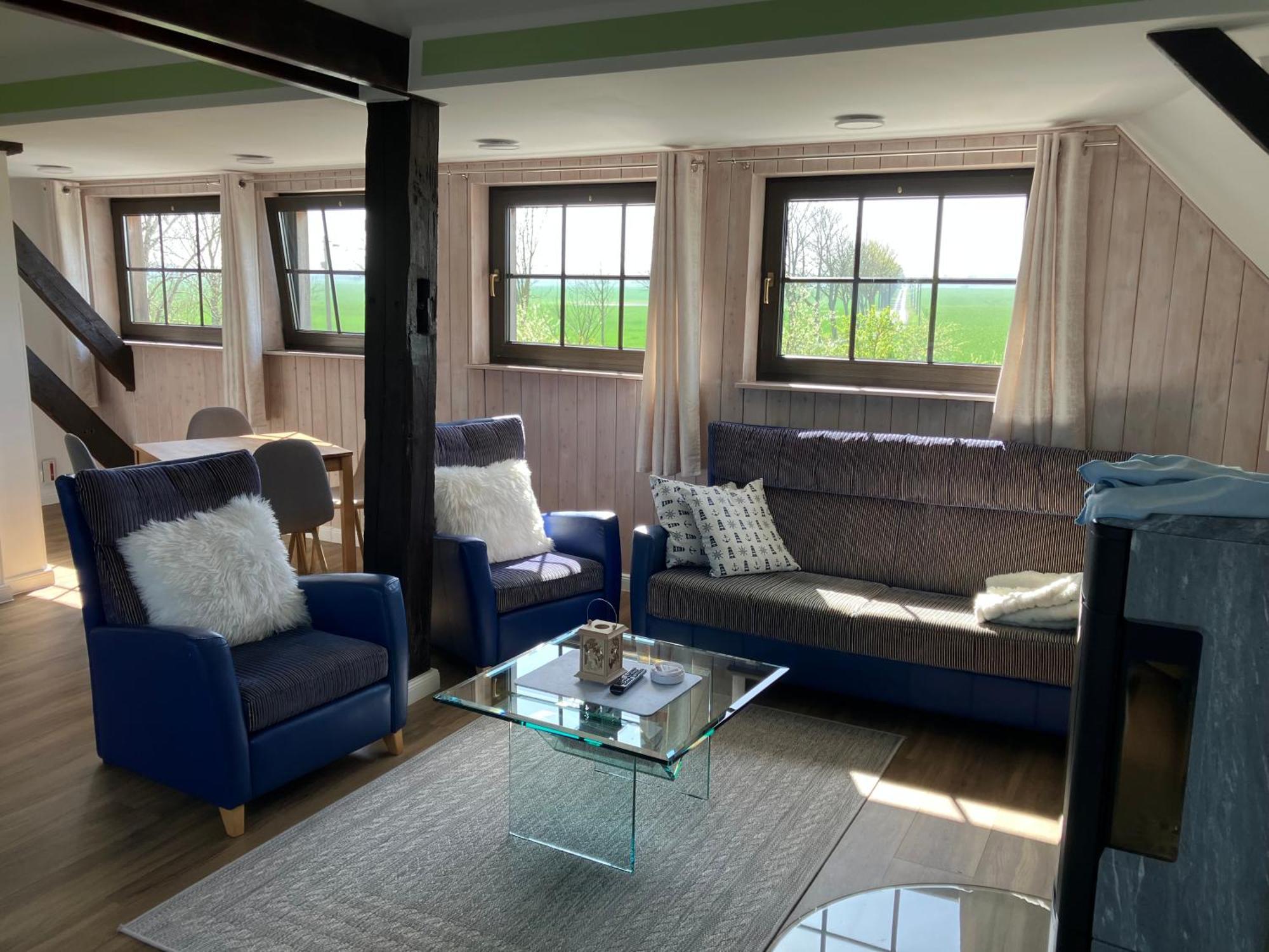 Grosse 4 Sterne Ferienwohnung Beim Boddenstrand Sundhagen-Niederhof Buitenkant foto